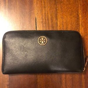 Tory Burch black full size wallet